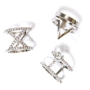 Three Silver Ring Set